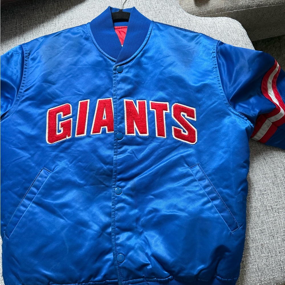 New York Giant 80s Varsity Bomber Jacket Vintage Starter NFL